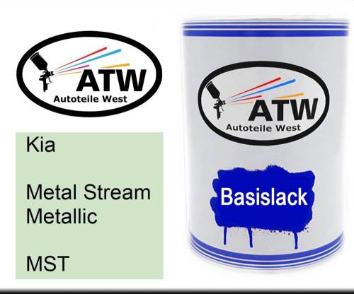 Kia, Metal Stream Metallic, MST: 500ml Lackdose, von ATW Autoteile West.